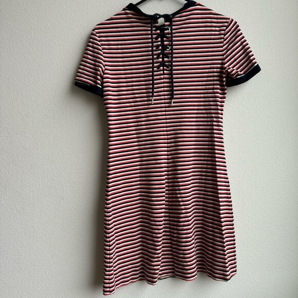 $5/$25 & Other Stories Stripe Nautical Relaxed Front Mini Dress Size 6 / Small - Picture 4 of 5